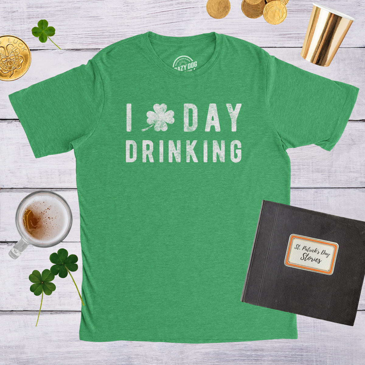 I Clover Day Drinking Men&#39;s Tshirt