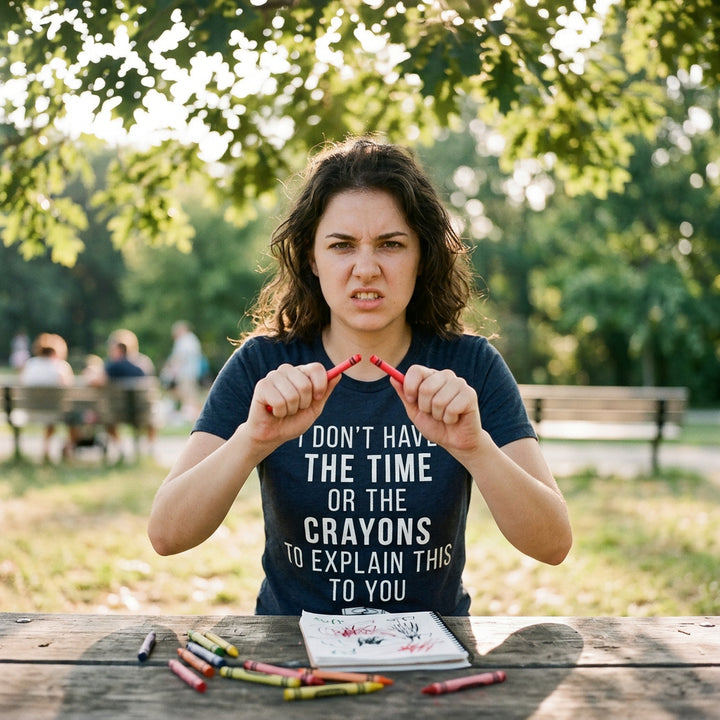 I Don't Have The Time Or The Crayons Women's T Shirt