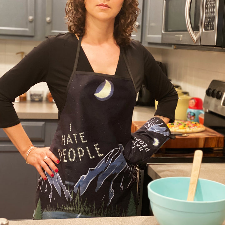 I Hate People Oven Mitt + Apron Bakeware