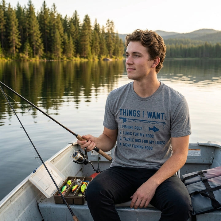 Things I Want List Fishing Men's T Shirt