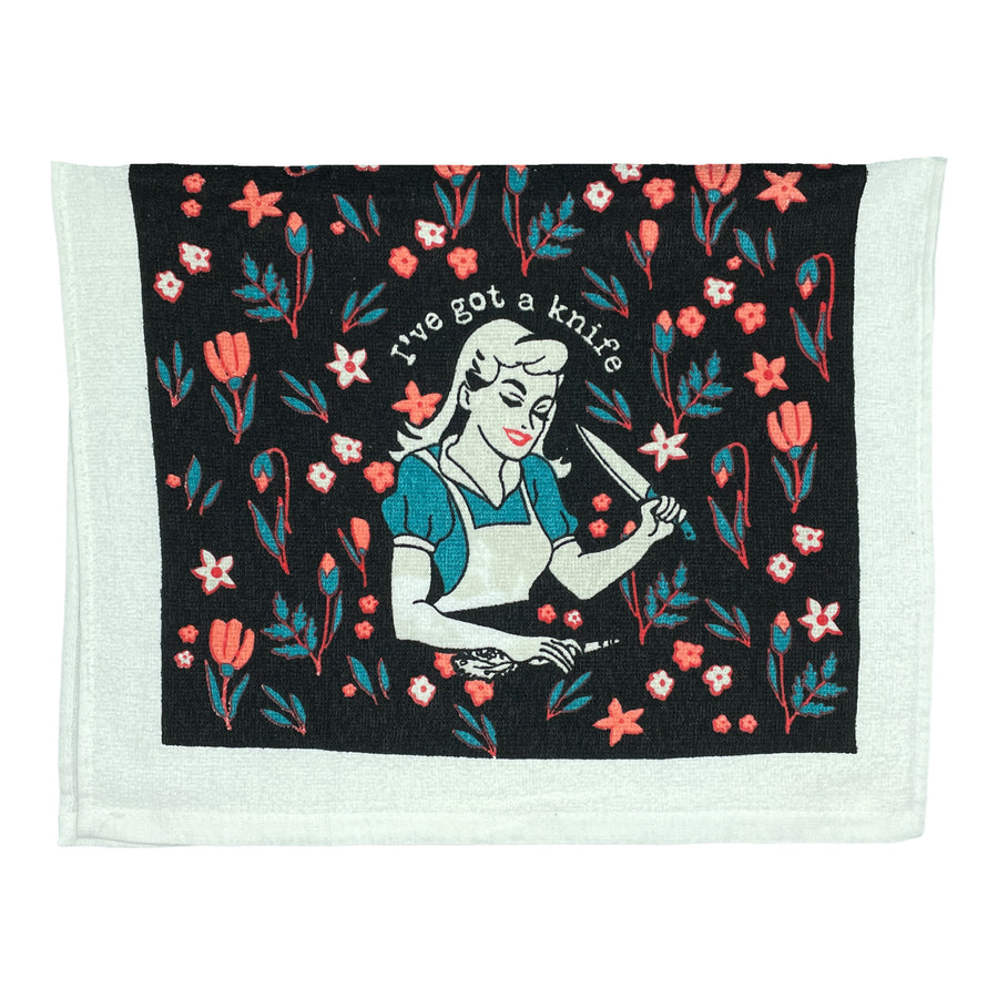 Funny Got A Knife Ive Got A Knife Tea Towel Nerdy Sarcastic Tee