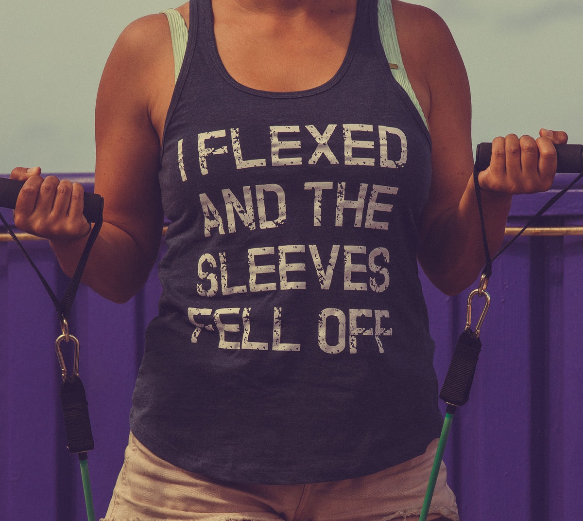 I Flexed And The Sleeves Fell Off Men&#39;s Tank Top