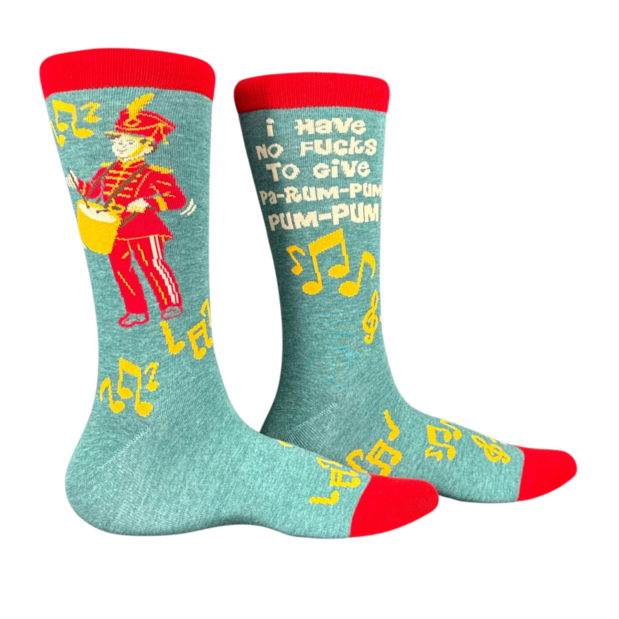 Funny Multi - Fucks To Give I Have No Fucks To Give Pa Rum Pum Pum Pum Sock Nerdy Christmas music offensive Tee