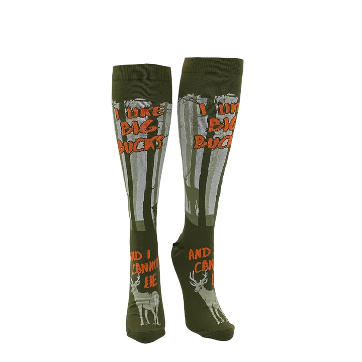 I Like Big Bucks And I Cannot Lie Compression Socks