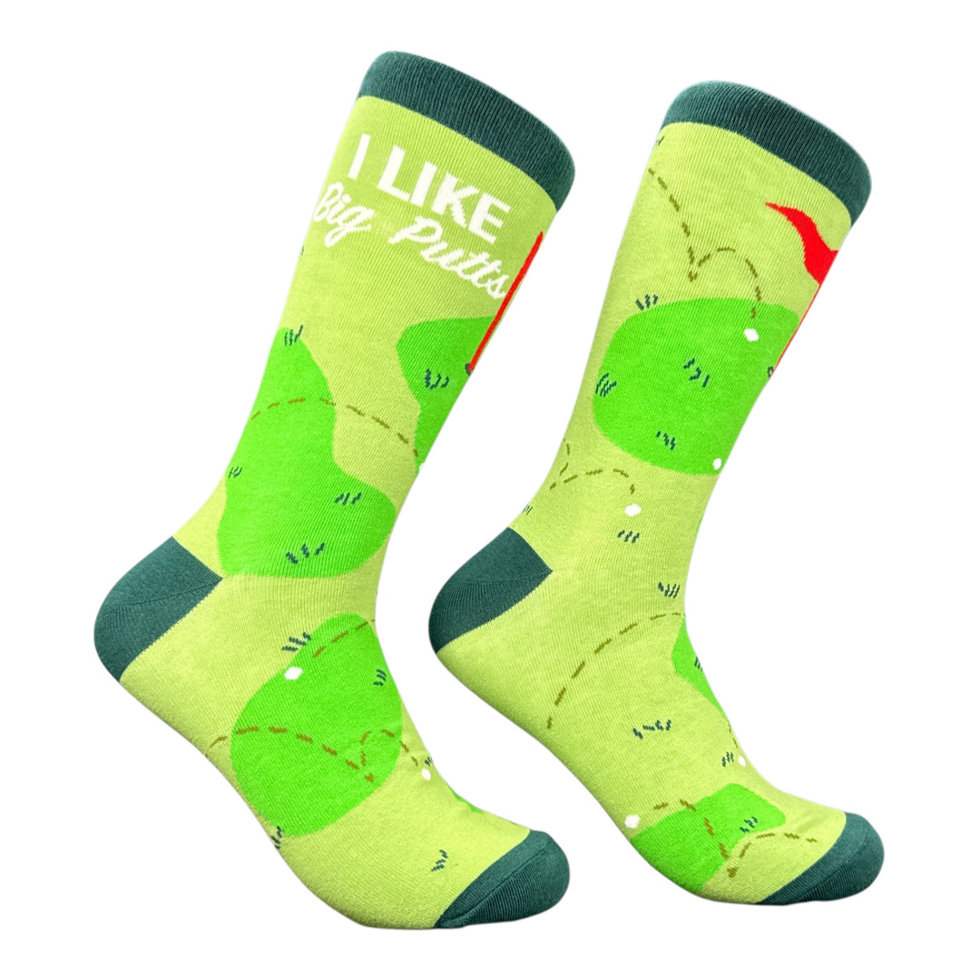 Funny Multi - Like Big Putts I Like Big Putts and I Cannot Lie Sock Nerdy Golf Music Tee