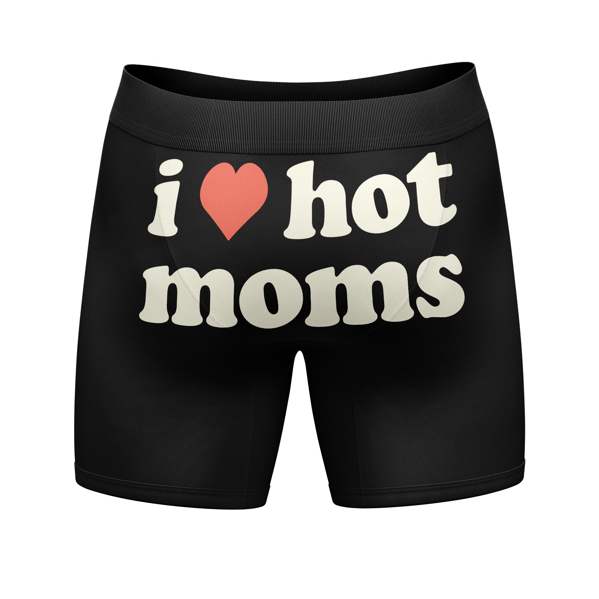 Funny Black - I Heart Hot Moms I Heart Hot Moms Nerdy sarcastic Tee