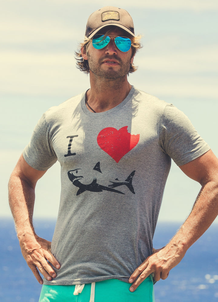 I Love Sharks Men's T Shirt