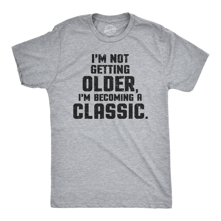 Funny Light Heather Grey Mens T Shirt Nerdy Birthday Birthday Tee
