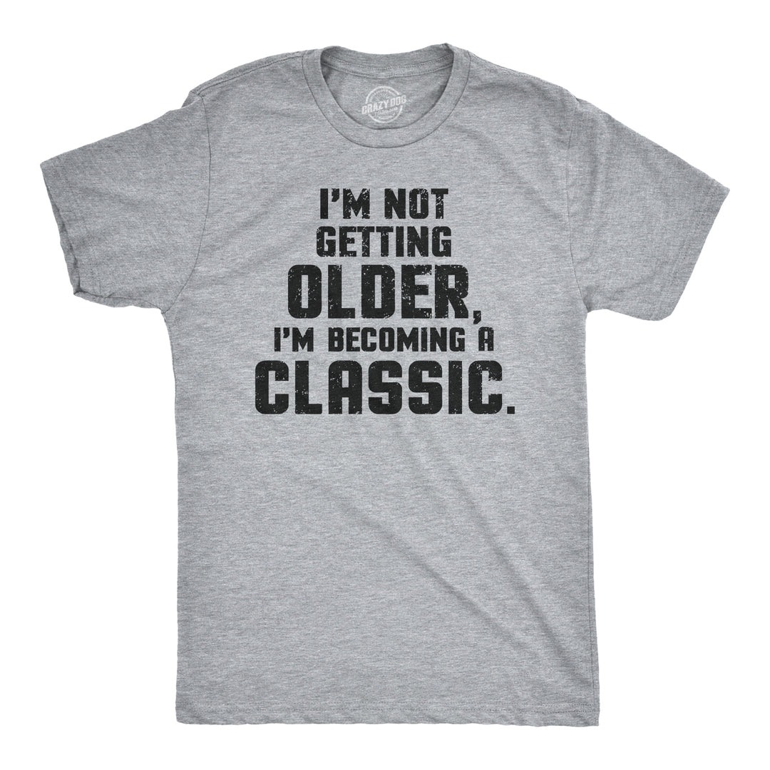 Funny Light Heather Grey - Classic Mens T Shirt Nerdy Birthday Tee