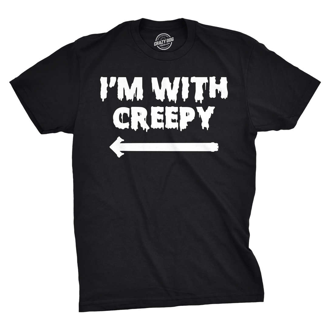 Funny Black Mens T Shirt Nerdy Halloween Tee