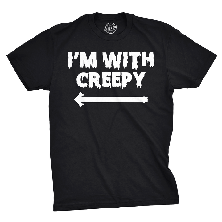 Funny Black Mens T Shirt Nerdy Halloween Tee