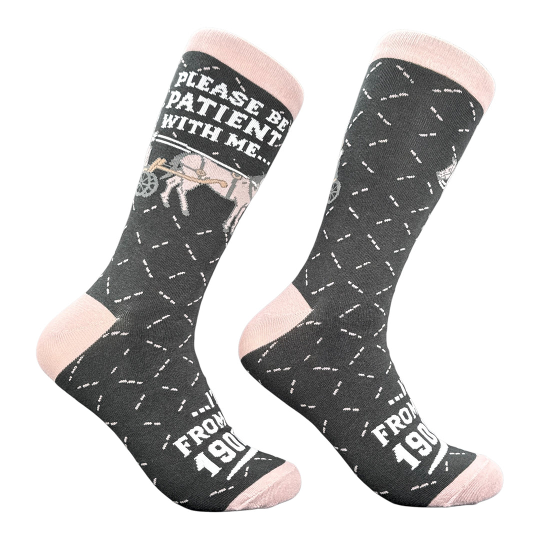 Funny Multi - Patient From The 1900s Please Be Patient With Me Im From The 1900s Sock Nerdy Tee