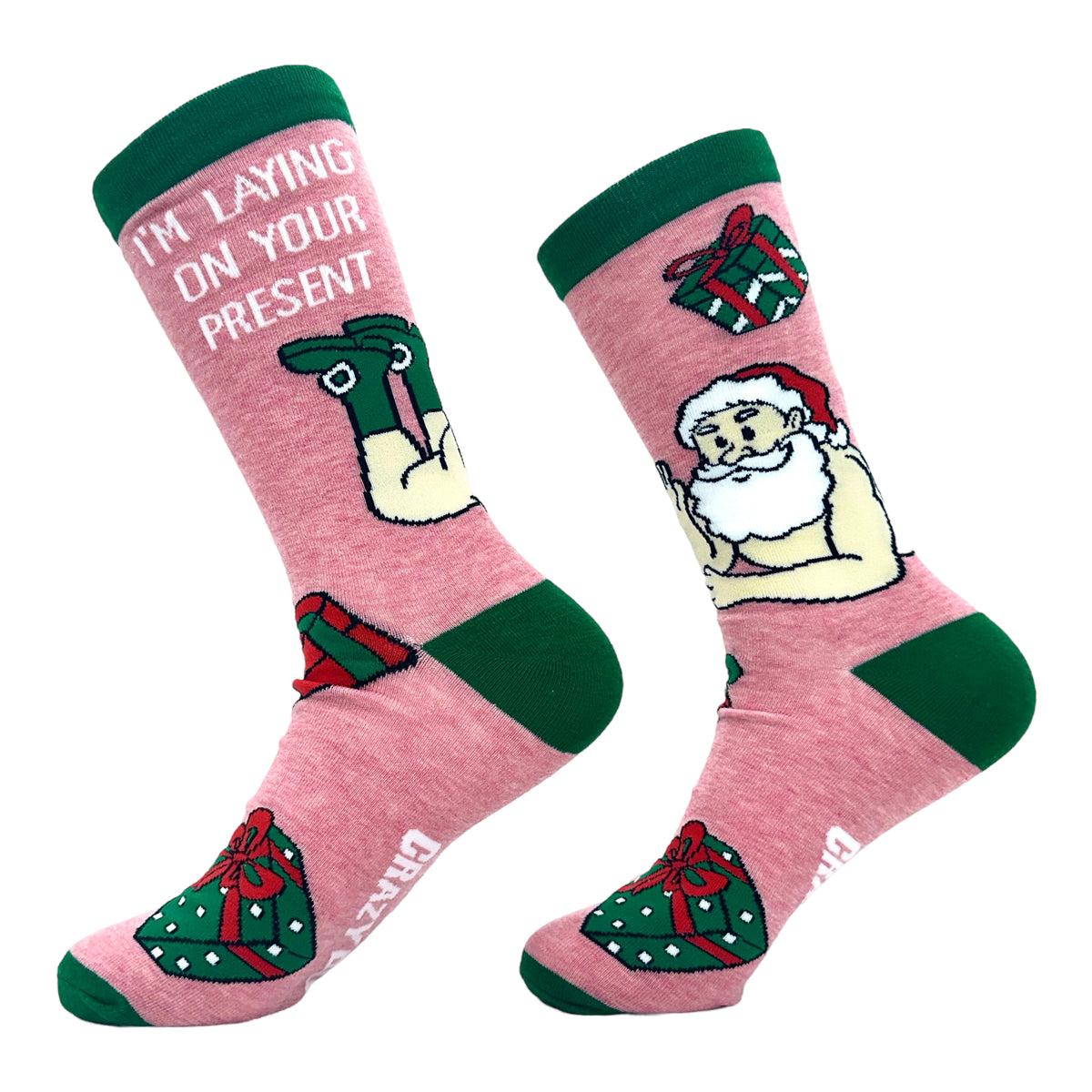 Men&#39;s Im Laying On Your Present Socks