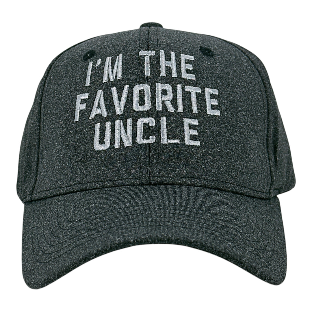 Funny Heather Black - Favorite Uncle Im The Favorite Uncle Nerdy Uncle Tee