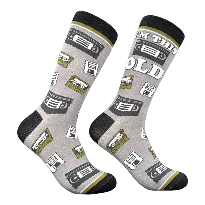 Funny Multi - Im This Old Im This Old Sock Nerdy retro Tee