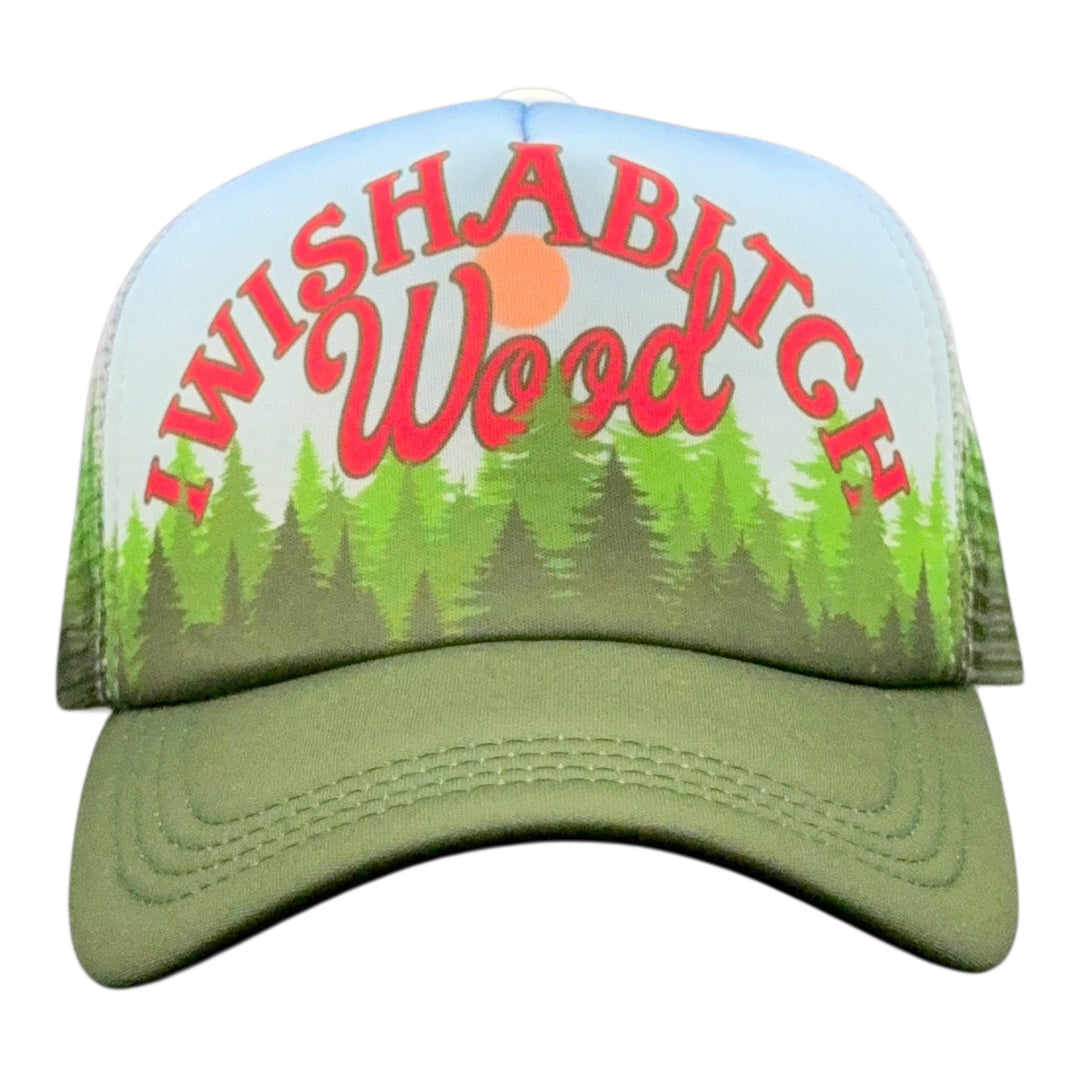 Funny Multi - Iwishabitch Wood Iwishabitch Wood Nerdy camping offensive Tee