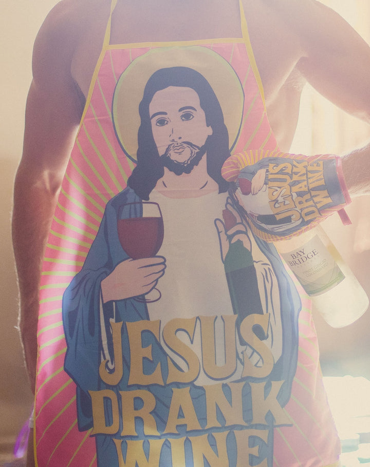 Jesus Drank Wine Apron Bakeware