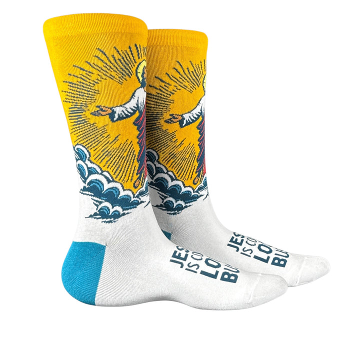 Funny Multi - Jesus Is Coming Jesus Is Coming Look Busy Sock Nerdy Religion Tee