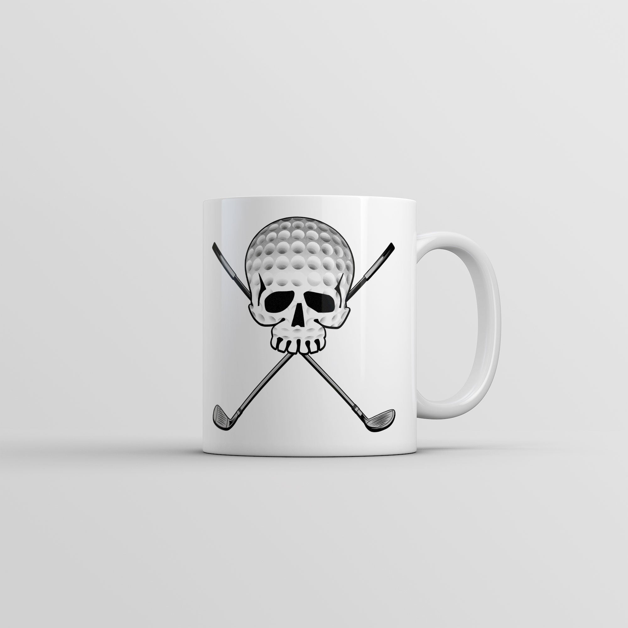 Funny White Golf Jolly Roger Coffee Mug Nerdy Golf sarcastic Tee