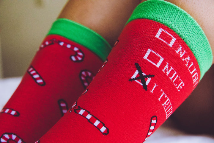 Womens Naughty Nice I Tried Socks