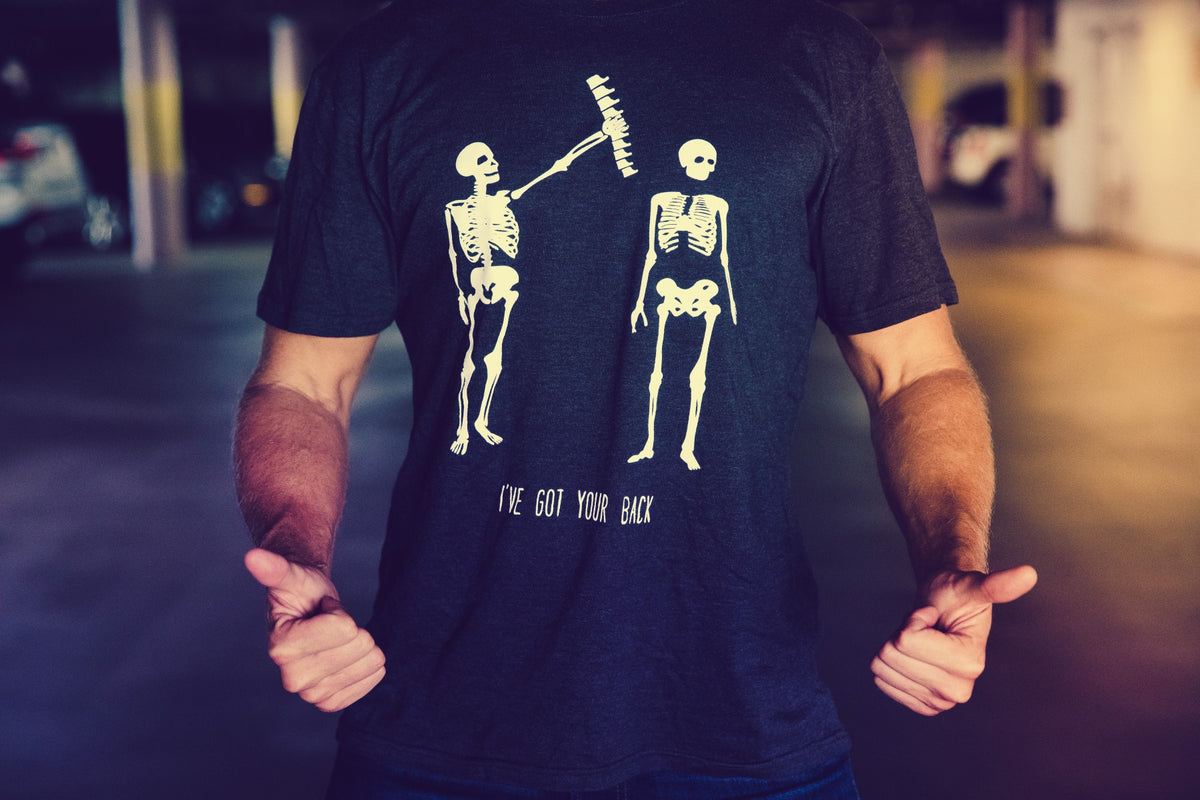 Mens skeleton shirt deals