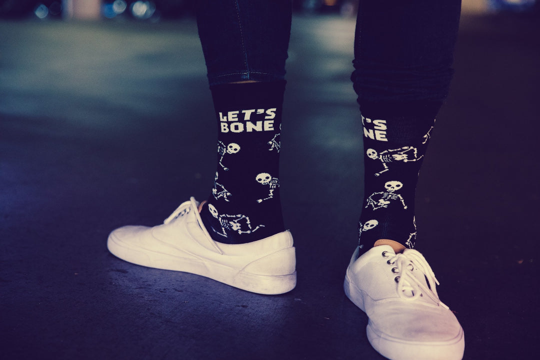 Womens Let's Bone Socks