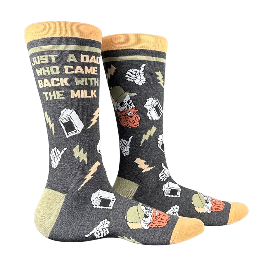 Funny Multi - Dad Came Back Just A Dad Who Came Back With The Milk Sock Nerdy Father's Day Tee