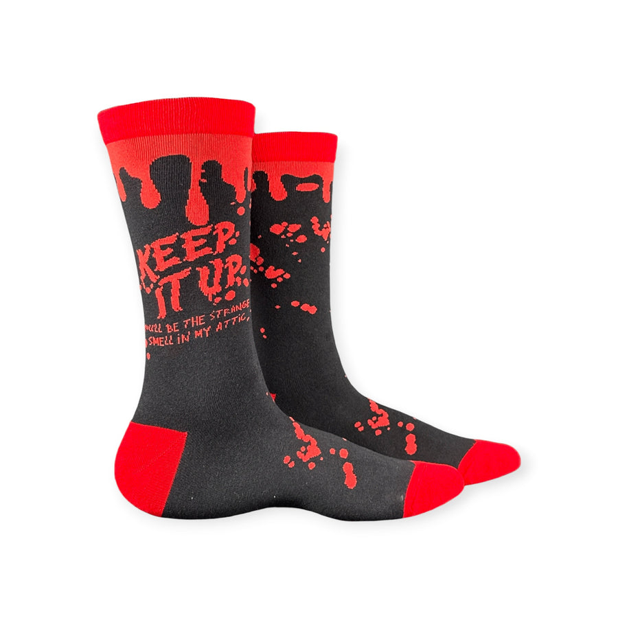 Funny Strange Smell Attic Keep It Up And Youll Be The Strange Smell In My Attic Sock Nerdy Halloween offensive Tee