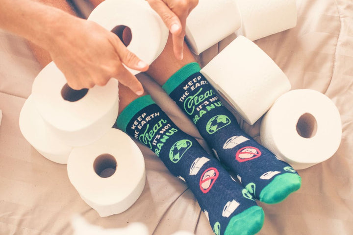Mens Keep The Earth Clean It's Not Uranus Socks