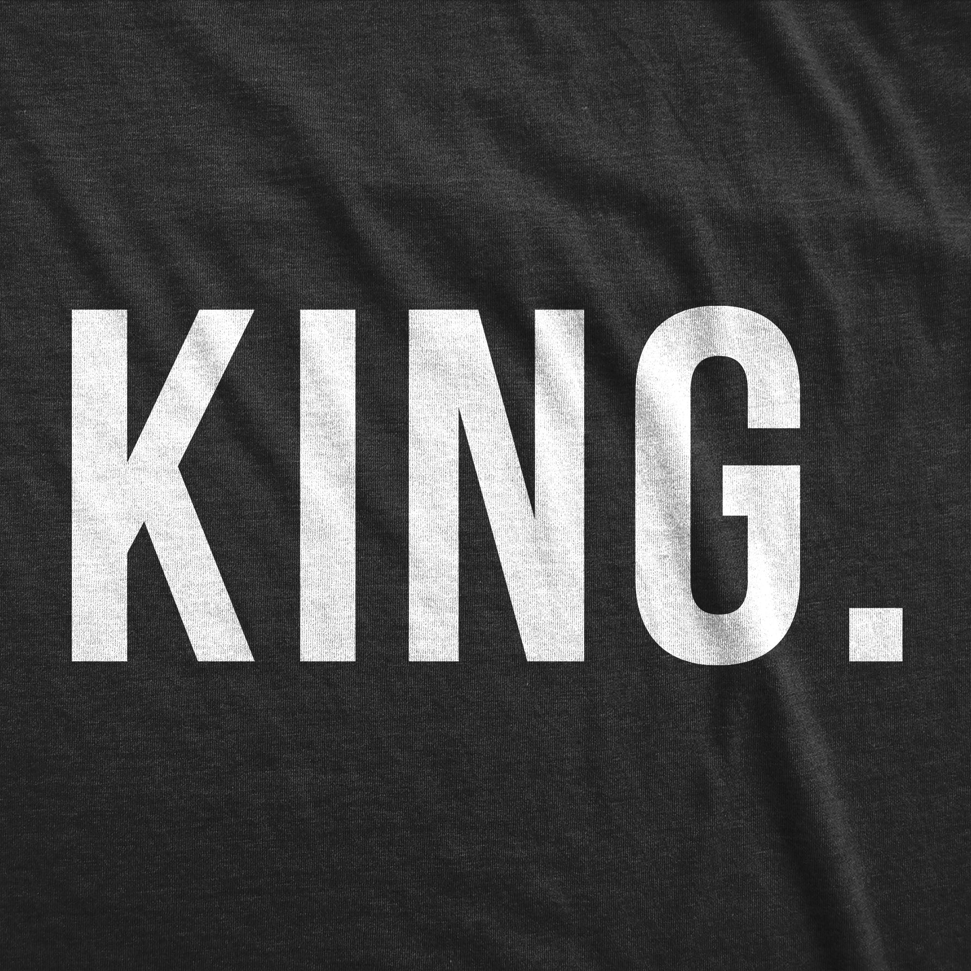 Funny Heather Black King. Nerdy Valentine's Day Tee