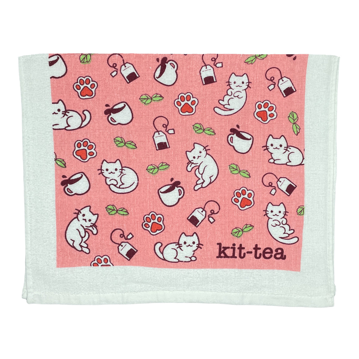 Funny KitTea Kit Tea Tea Towel Nerdy Cat Tee