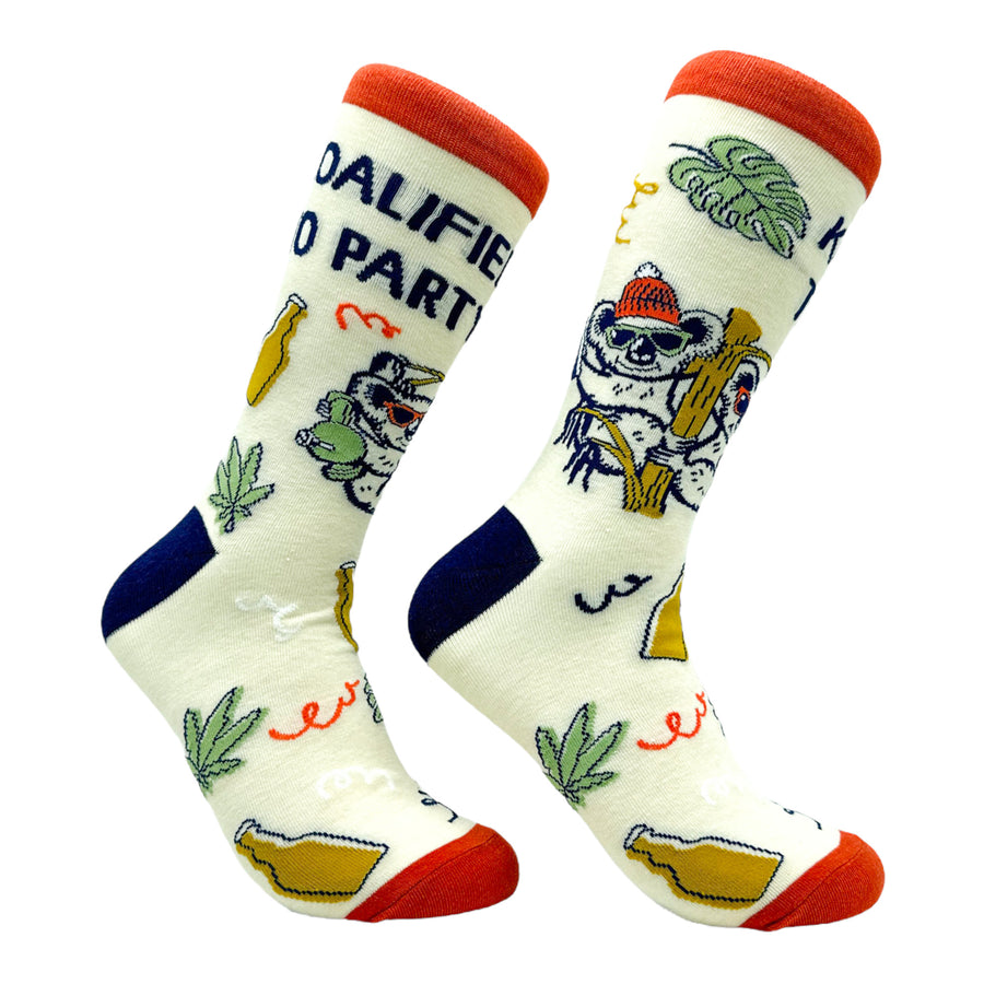 Funny Koalified Sock Nerdy Animal Sarcastic Tee