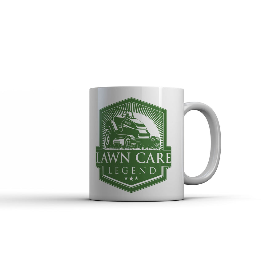 Funny White Lawn Care Legend Mug Coffee Mug Nerdy blank Tee