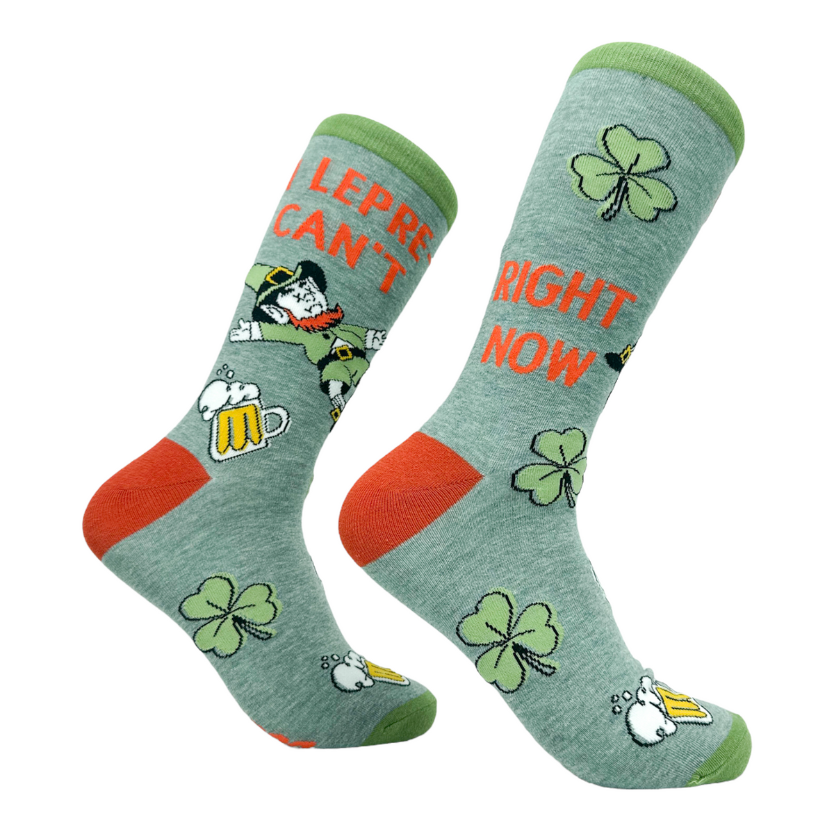 Funny Leprecant Sock Nerdy Saint Patrick&#39;s Day Drinking Tee