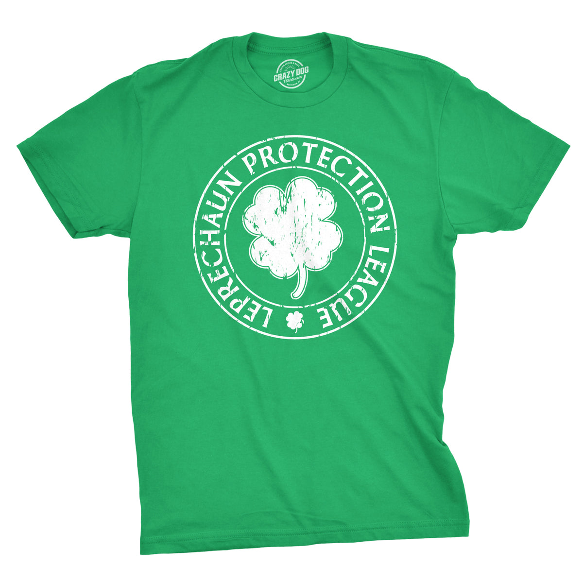 Funny Heather Green - Leprechaun Protection Leprechaun Protection League Mens T Shirt Nerdy Saint Patrick&#39;s Day Tee