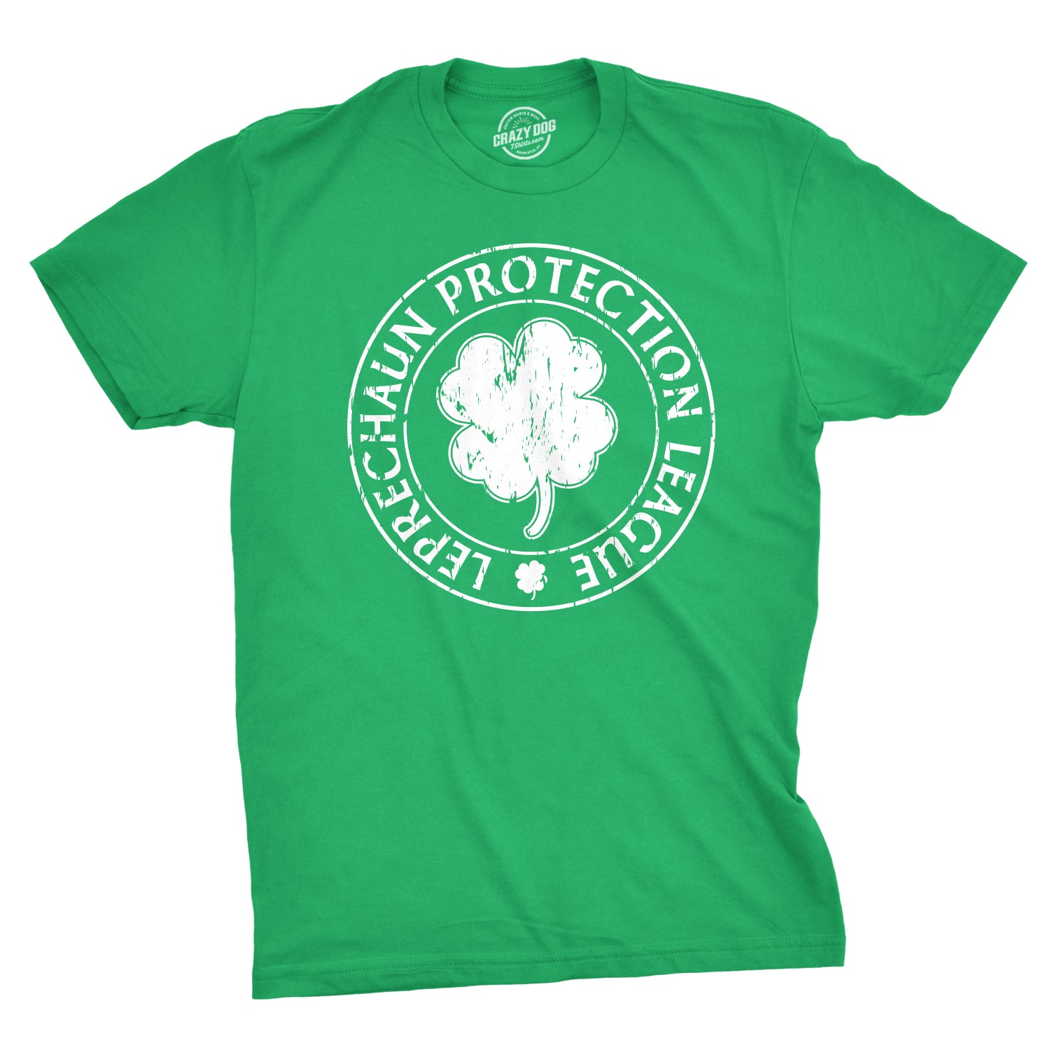 Funny Heather Green - Leprechaun Protection Leprechaun Protection League Mens T Shirt Nerdy Saint Patrick's Day Tee