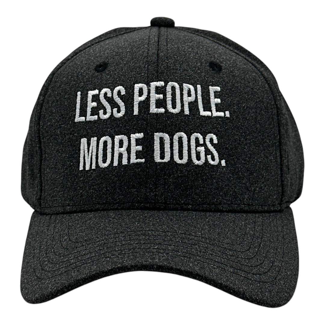 Funny Black - More Dogs Less People More Dogs Nerdy dog introvert Tee