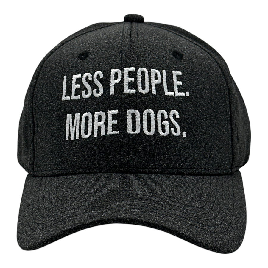 Funny Black - More Dogs Less People More Dogs Nerdy dog introvert Tee