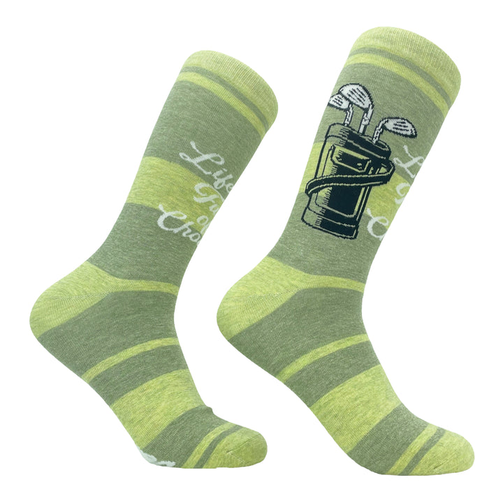 Funny Choices Golf Clubs Life Is Full Of Choices Sock Nerdy Father's Day Golf Tee