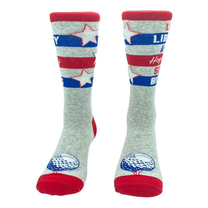 Men's Life Liberty And Hopefully Some Birdies Socks