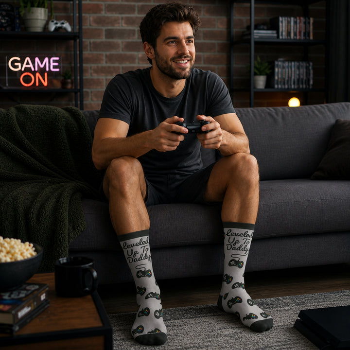 Leveled Up To Daddy Socks
