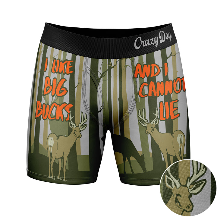 I Like Big Bucks And I Cannot Lie Boxer Briefs
