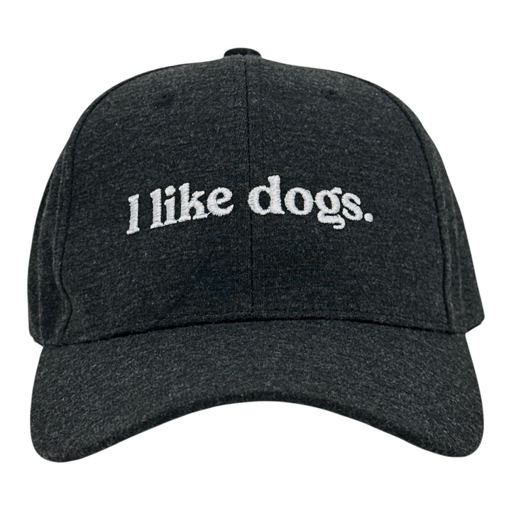 Funny Heather Black - I Like Dogs I Like Dogs Nerdy dog Tee