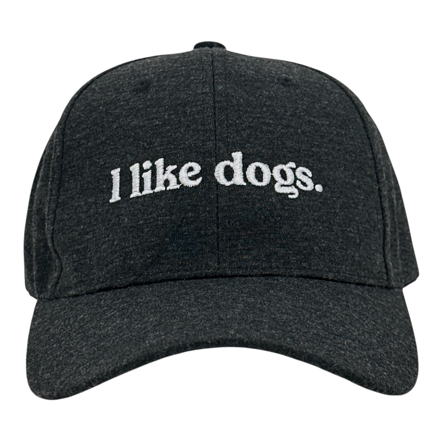 Funny Heather Black - I Like Dogs I Like Dogs Nerdy dog Tee