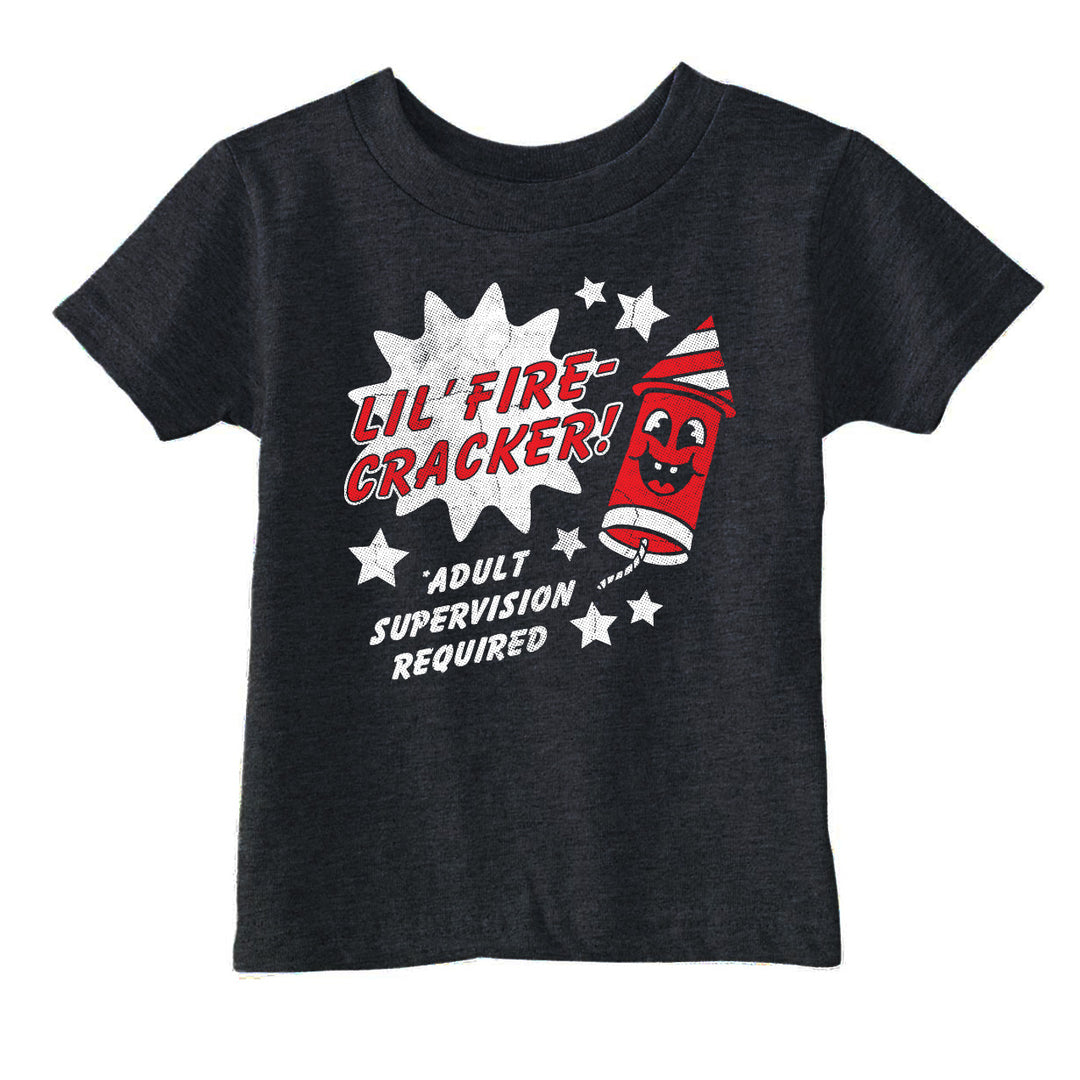 Funny Black Lil Fire Cracker Toddler T Shirt Nerdy Fourth Of July sarcastic Tee