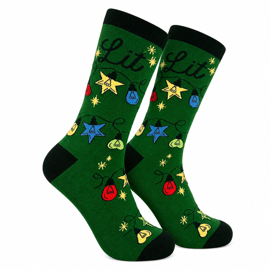Funny Lit Lit Sock Nerdy Christmas Tee
