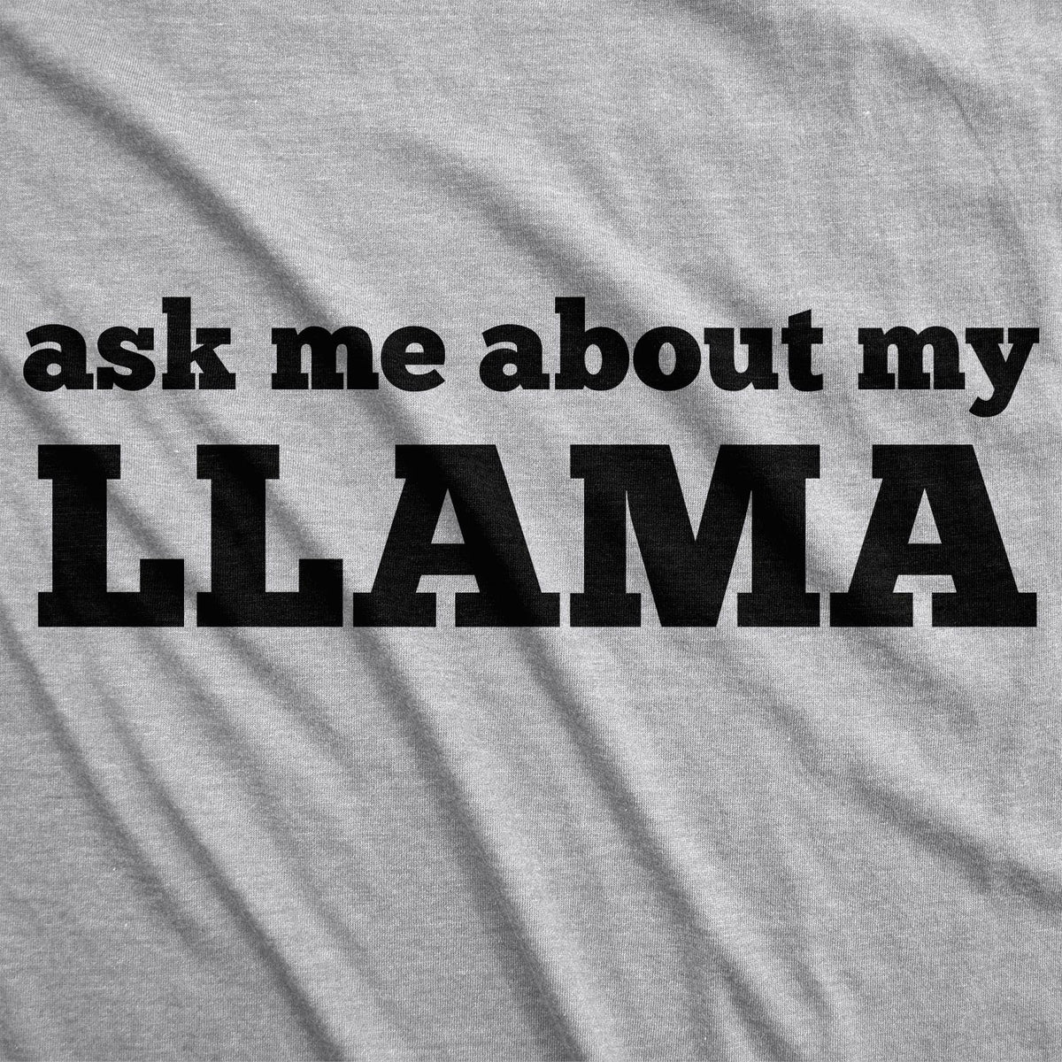 Ask Me About My Llama Flip Youth T Shirt