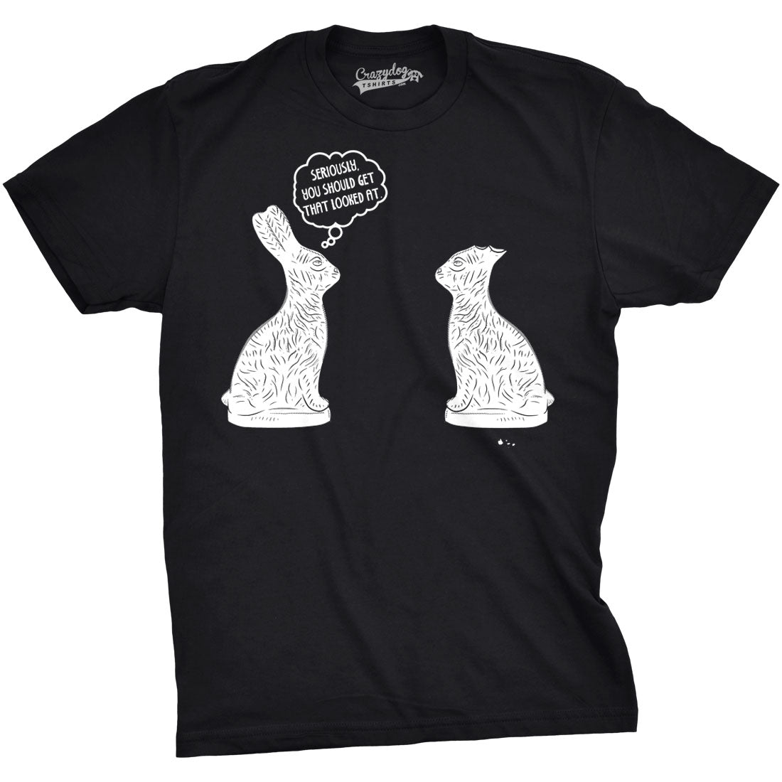 Funny Black You Should Get That Looked At Mens T Shirt Nerdy Easter Tee