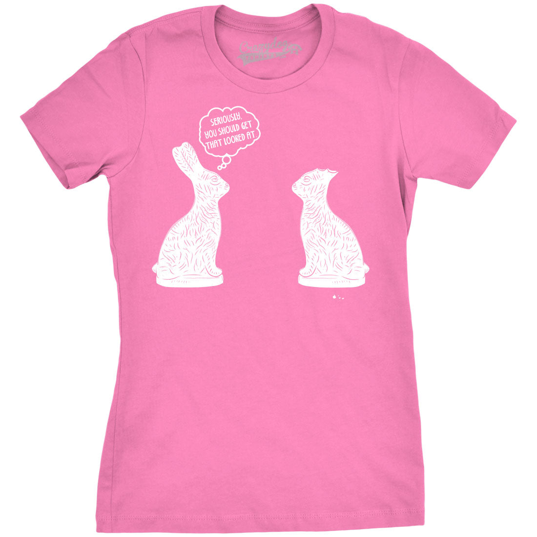 Funny Pink You Should Get That Looked At Womens T Shirt Nerdy Easter Tee