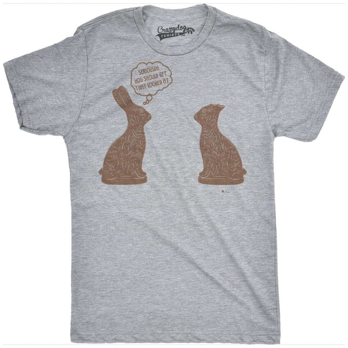Funny Light Heather Grey You Should Get That Looked At Mens T Shirt Nerdy Easter Tee